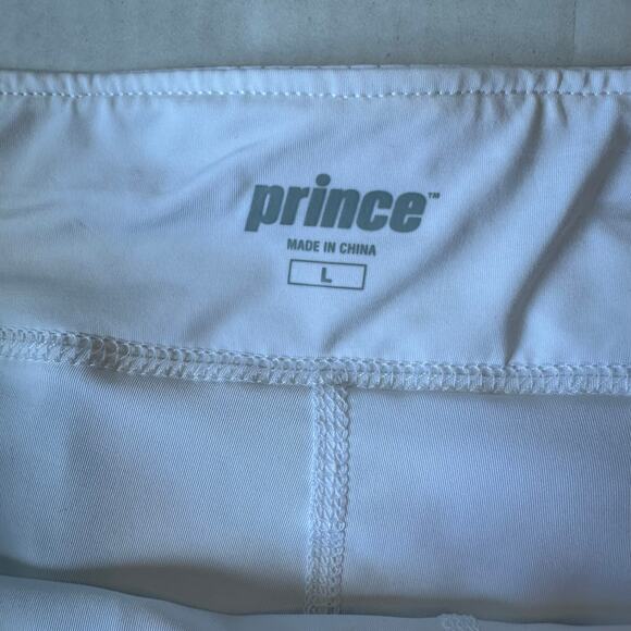 NEW‎ Prince Match Flounce Tennis Skort Sz Large White - Picture 6 of 8
